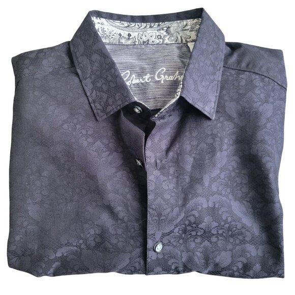 Robert Graham Bayview Woven Shirt Size L Classic Fit - Picture 4 of 14